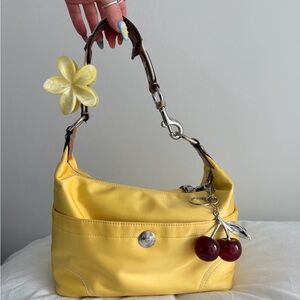 vintage Coach Yellow Hampton Shoulder Bag